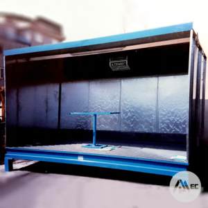 Cabina di verniciatura a velo d'acqua