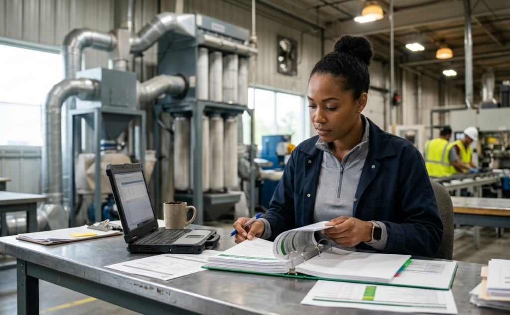 impianti di aspirazione industriale