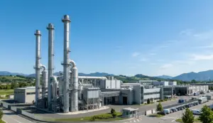 Camini industriali con impianti di abbattimento conformi ai limiti di emissione in atmosfera